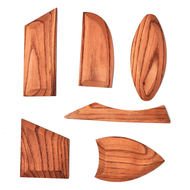 

Pottery Tools 6Pcs Polygon Repair Blank Wood Knife DIY Ceramic Handmade Tools Clay Sculpture Modeling Tools