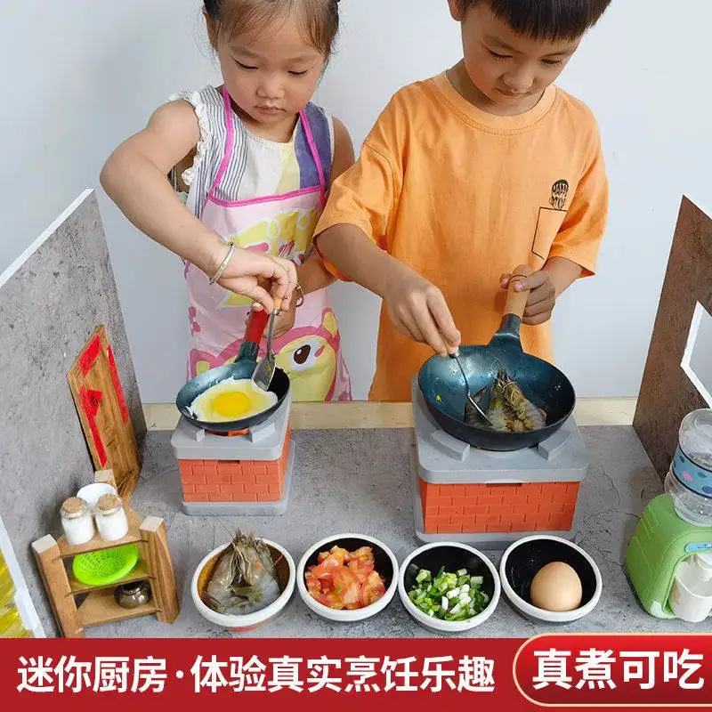 

Детская специальная кастрюля для приготовления еды, игрушечная сетка, мини-кухня знаменитостей, настоящая игрушечная печь для приготовления еды, кухонная утварь