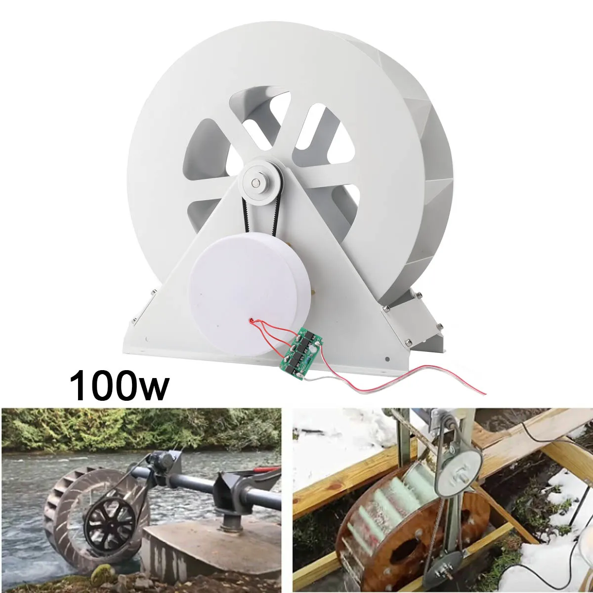 Water Turbine Generator Hydroelectric Generator 300*290*315mm For Field, Outdoor, Indoor