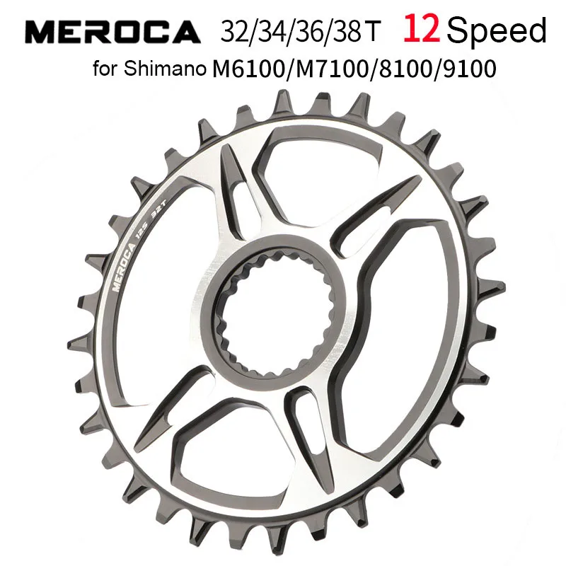 

MEROCA Chainring for Shimano Direct Mount 12S 12 Speed Oval Round Crankset M6100 M9100 M9120 M8100 M8130 M7100 MT900 XTR SLX