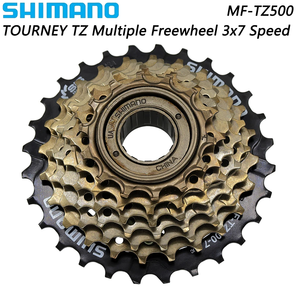 

Кассета SHIMANO MF-TZ500-7, 3x7 скоростей, свободное колесо 14-28T, Звездочка для горного и дорожного велосипеда, оригинальные запчасти для велосипеда