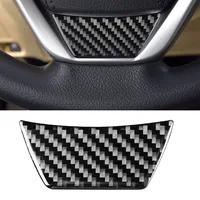 for Toyota Highlander 2015-2018 Steering Wheel Decoration Cover Trim Sticker Decal Car Interior Accessories Carbon Fiber