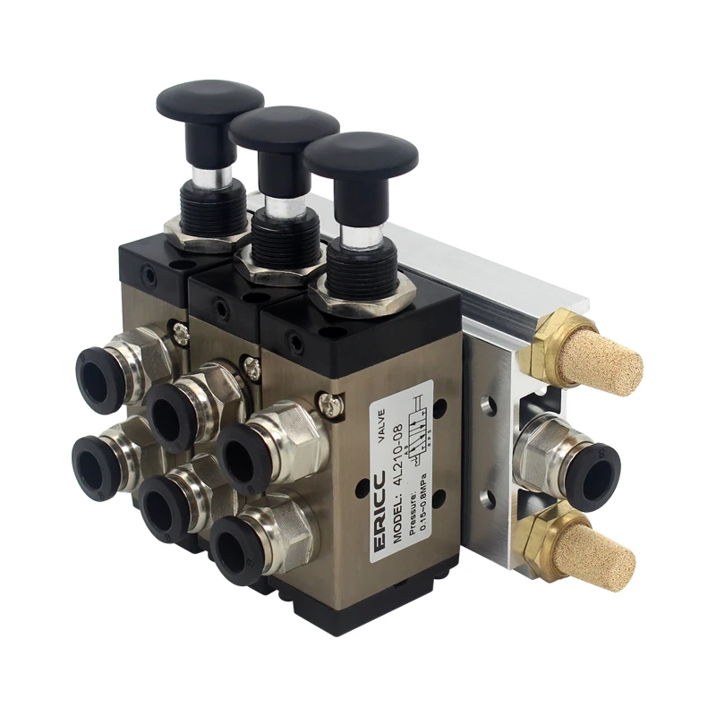 4L210-08 4R210-08 Ручной клапан 2-ходовой 5-позиционный двухтактный пневматический