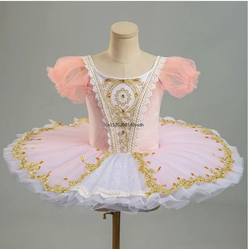 Балетная пачка профессиональное балетное платье для девочек взрослых розовая