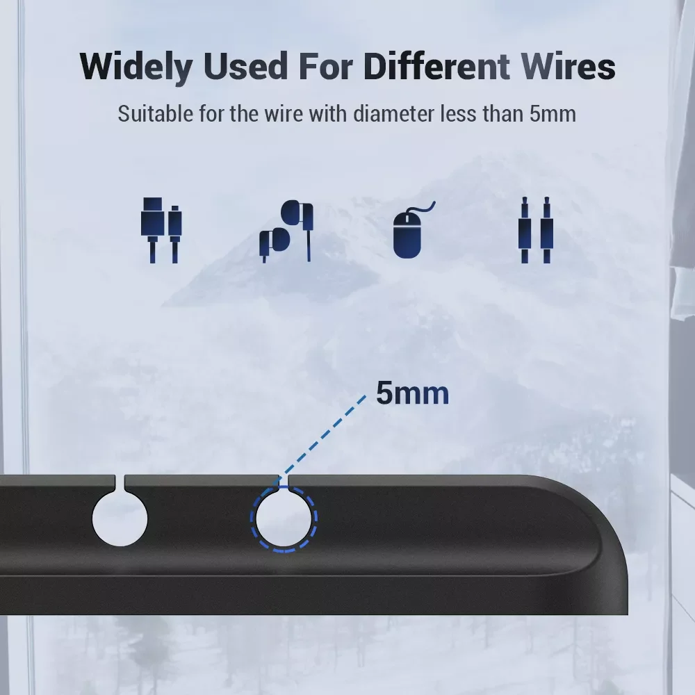 

TOPK L16 Cable Organizer Silicone USB Cable Winder Desktop Tidy Management Clips Cable Holder for Mouse Headphone Wire Organizer