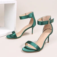 women sandals fashion summer shoes women peep toe thin heels sandals plus size 43 casual zapatos mujer 7 5cm women heels