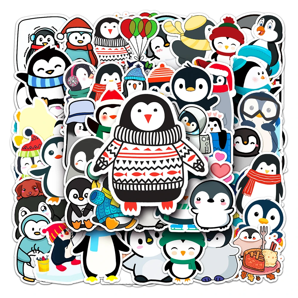 

10/30/50/PCS Cartoon Penguin Animal Creative Trend Graffiti Sticker Bike Skateboard Car Helmet Laptop Computer Wholesale