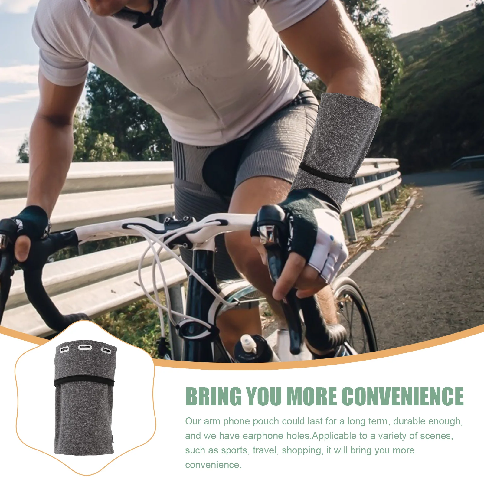 

Sports Armband Phone Holder Running Cellphone Sleeve Elastic Arm Storage Pouch