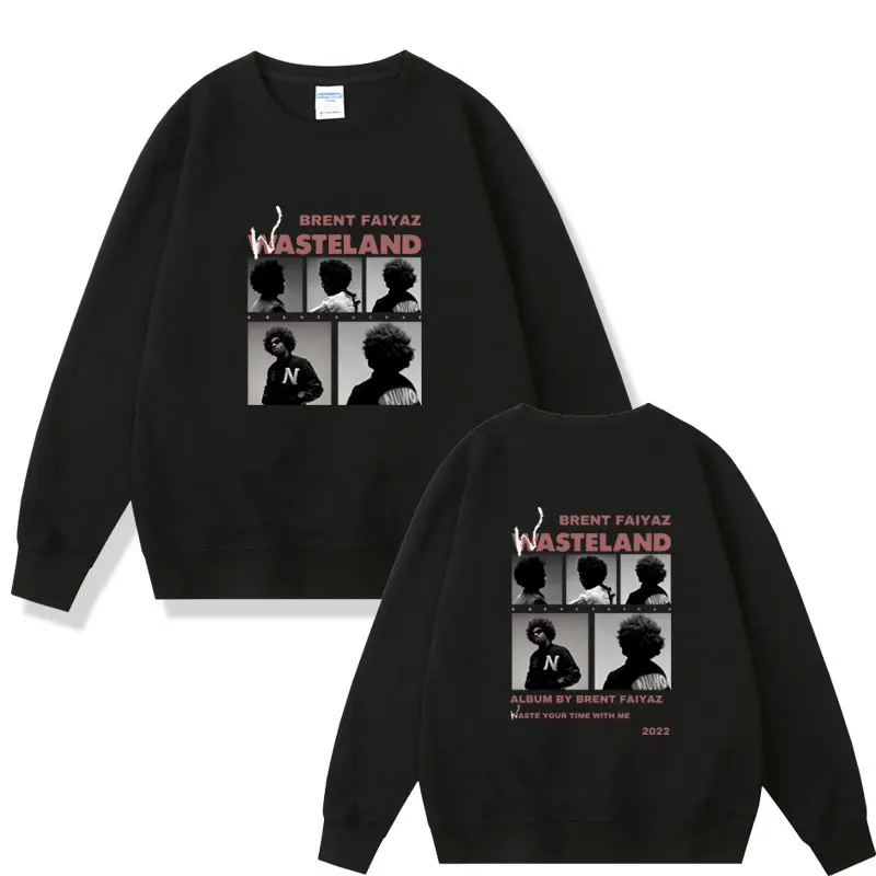 

Пуловер Брента Faiyaz, свитшот с музыкальным альбомом Wasteland, мужские Модные готические пуловеры большого размера в стиле хип-хоп для мужчин и женщин, свободный спортивный костюм