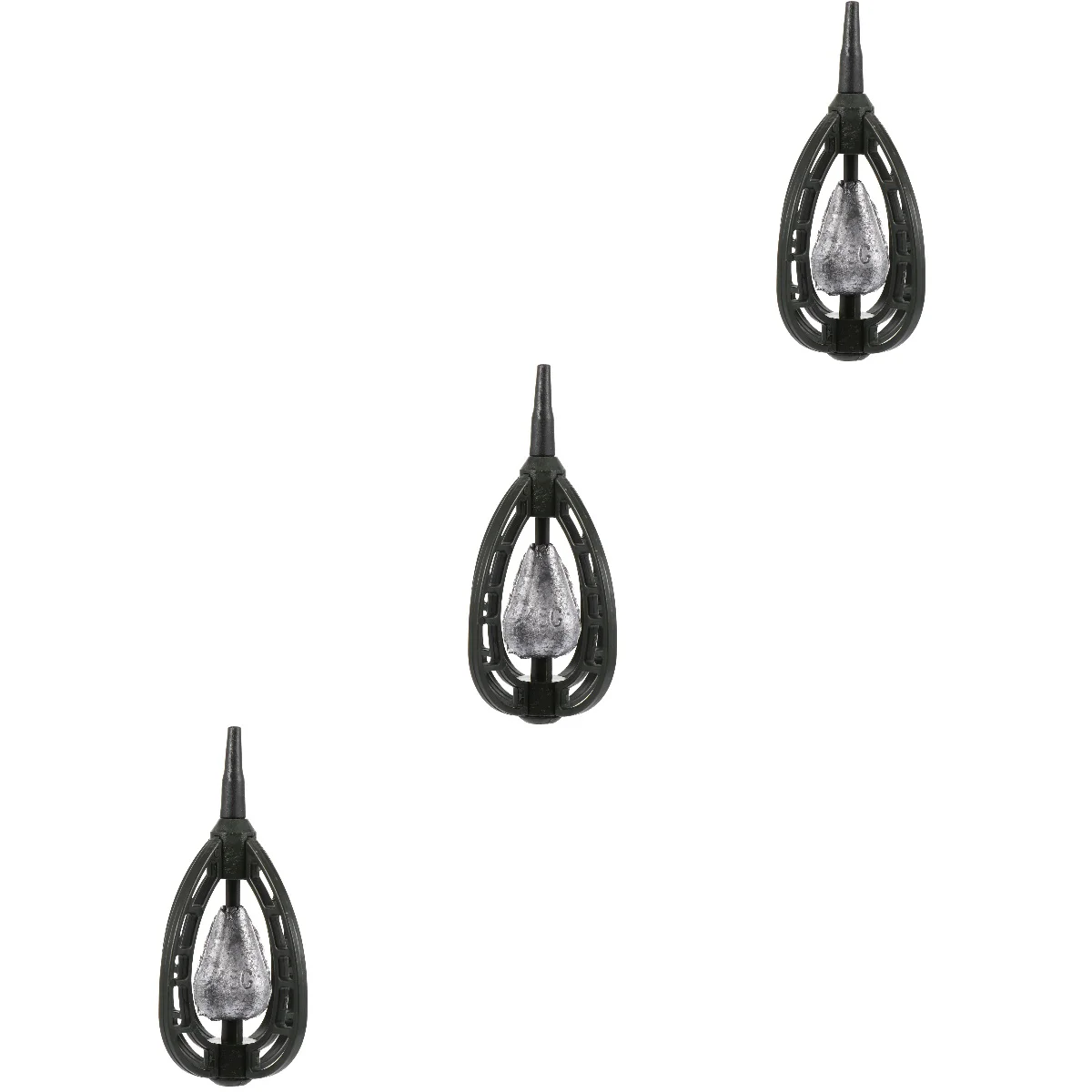 

3pcs 45g Carp Fishing Feeder with Weight Fishing Cage Tackle Accessories