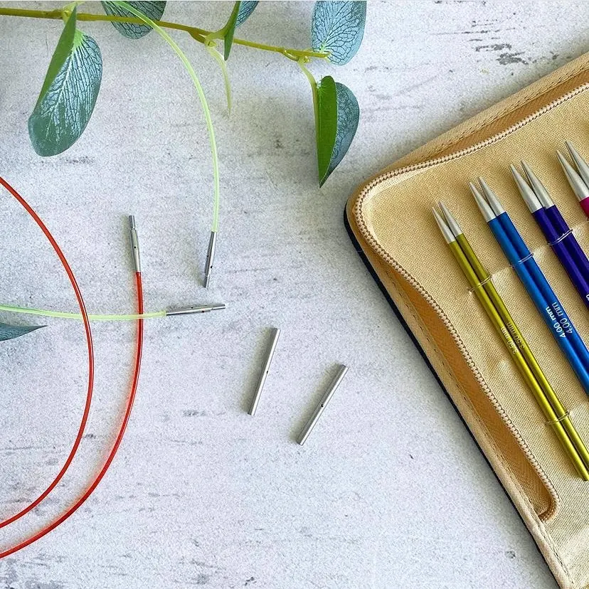 Купить Набор съемных спиц для вязания, профессиональные Круглые съемные спицы, Набор сменных спиц для вязания свитеров