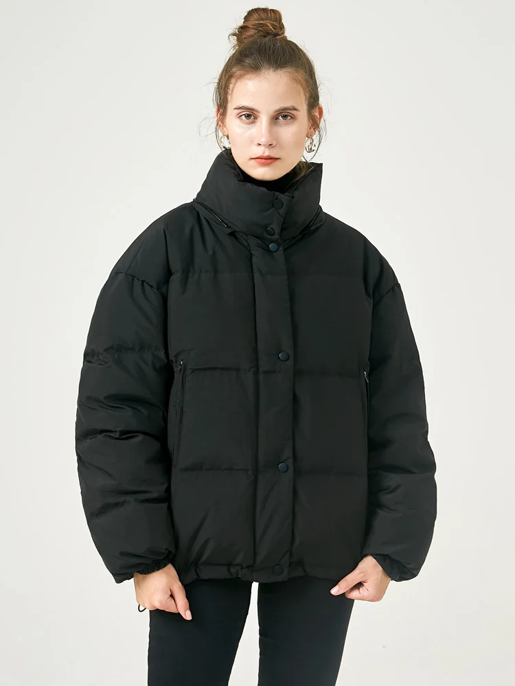 Janveny Зимний пуховик для женщин женские парки 90% пальто на утином пуху с большим