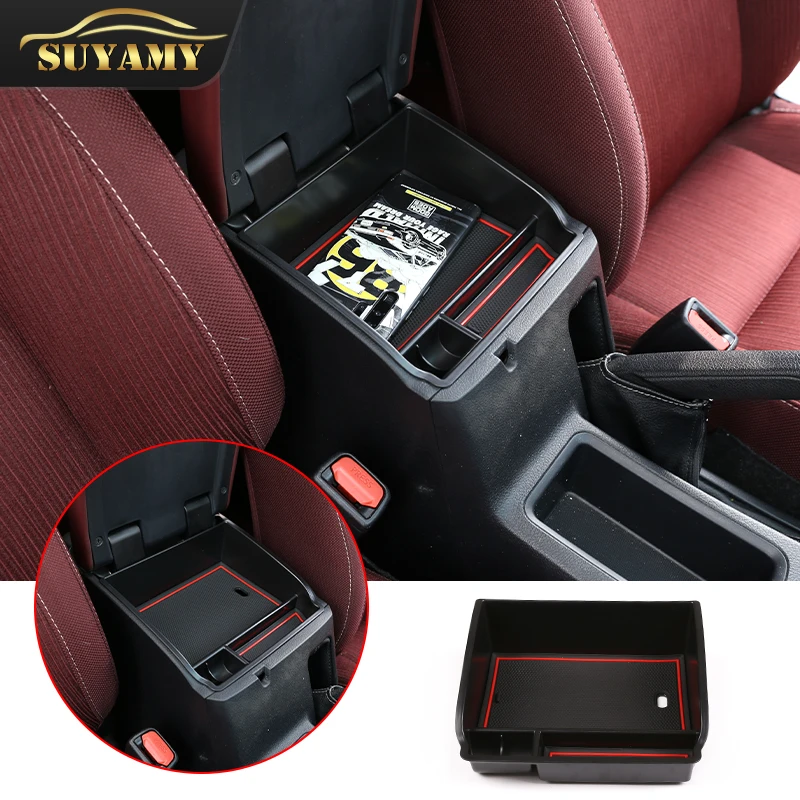 

Car Interior Decoration Console Armrest Container Storage Box Refit Accessories Styling For Toyota Hilux 2015-2018
