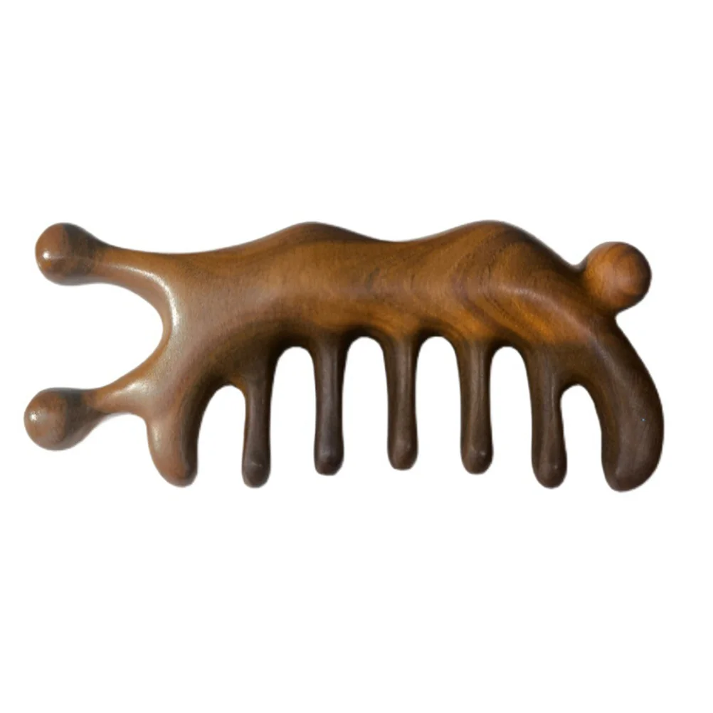 

Sandalwood Scalp Comb Head Meridian Comb Scalp Massager Tool For Home Travel