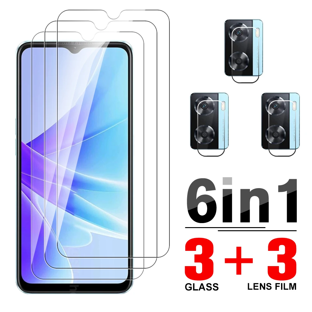 

6 в 1 защитный стеклянный чехол для Oppo A77s 6,56 ''закаленная пленка для Oppo A77s A 77 s A77 s oppo A77s защита для объектива камеры
