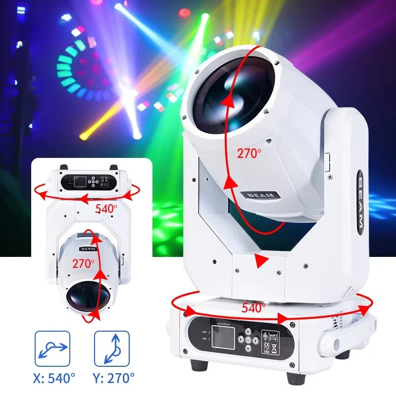 Фото Белый свет DMX Sharpy 230 Вт 7r Beam 230 с подвижной головкой для свадебного бара, диско-клуба №5