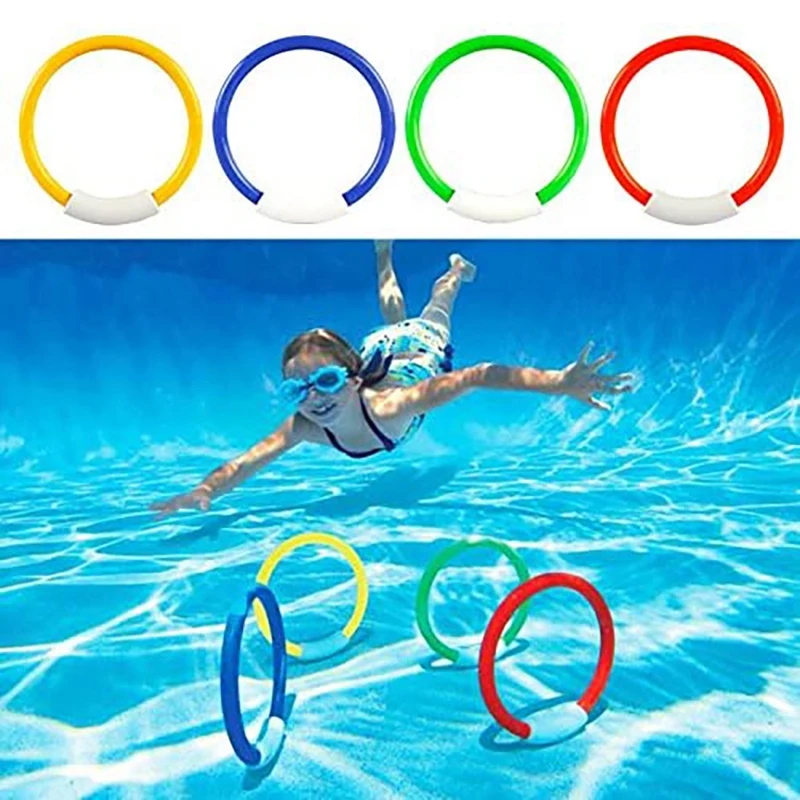 Кольцо для дайвинга s плавательный бассейн игрушечные кольца 8 комплект игрушек для детей