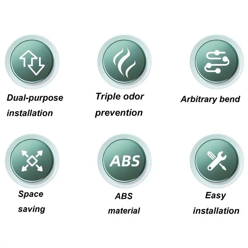 Регулируемый шланг для слива раковины с защитой от запаха