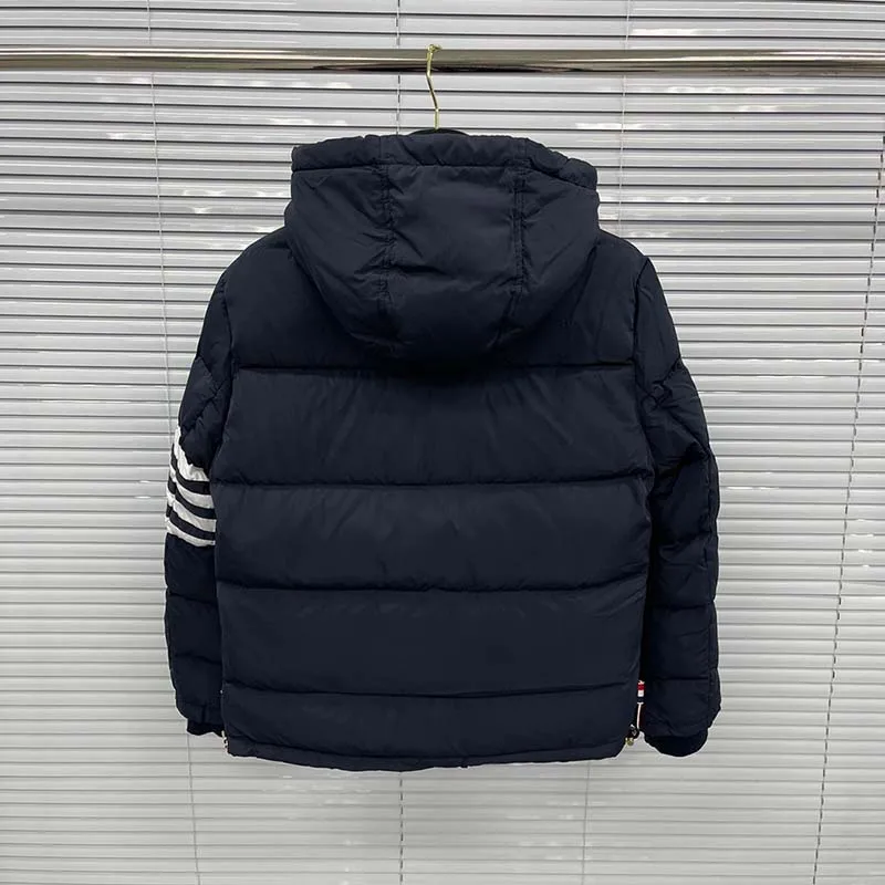 New White Duck Down Jacket Men Winter Warm Solid Color Hooded Down Coats Luxury Brand Causal Outdoor Women TB Down Jackets