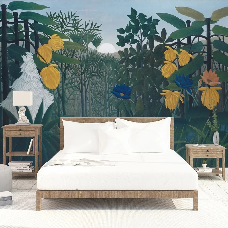 

Настенные 3D-обои на заказ, обои с рисунком европейских лесов, ручная роспись растений, цветов, обои для гостиной, спальни, фона под телевизор,...