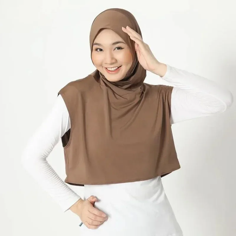 Мусульманский спортивный стильный хиджаб для женщин женская футболка