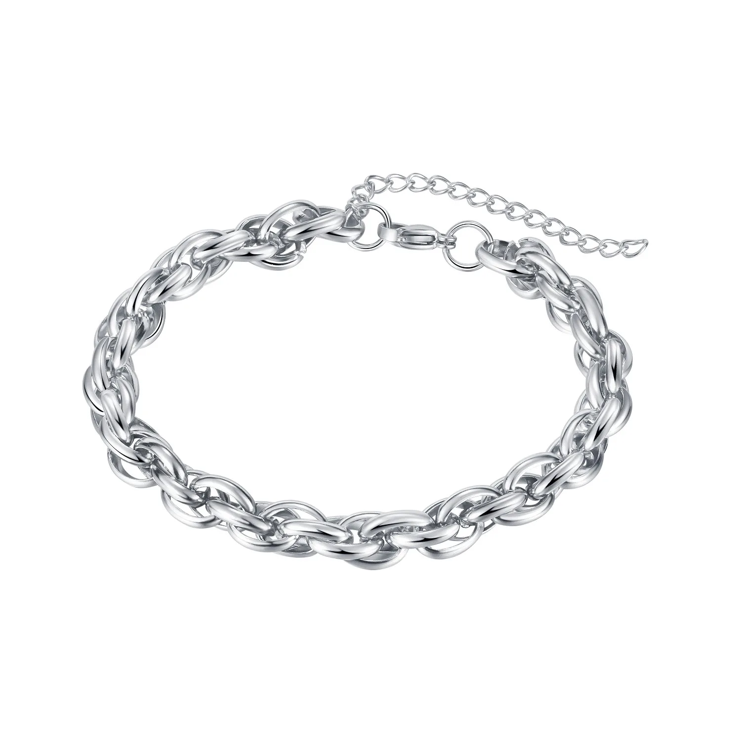 

Stainless Steel Beans Marina Link Chain Bracelet for Men Women Hip Pop Homme Jewelry Gifts Fashion Trendy