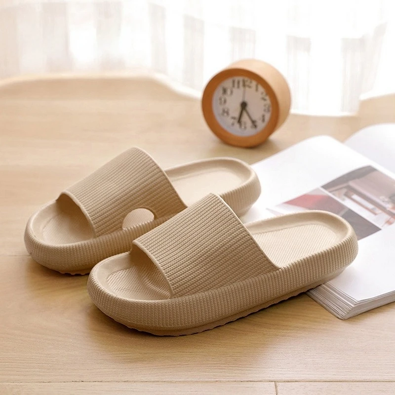 

Women Thick Platform Slippers Beach Eva Soft Sole Slide Sandals Leisure Men Ladies Indoor Bathroom Anti-slip Shoes