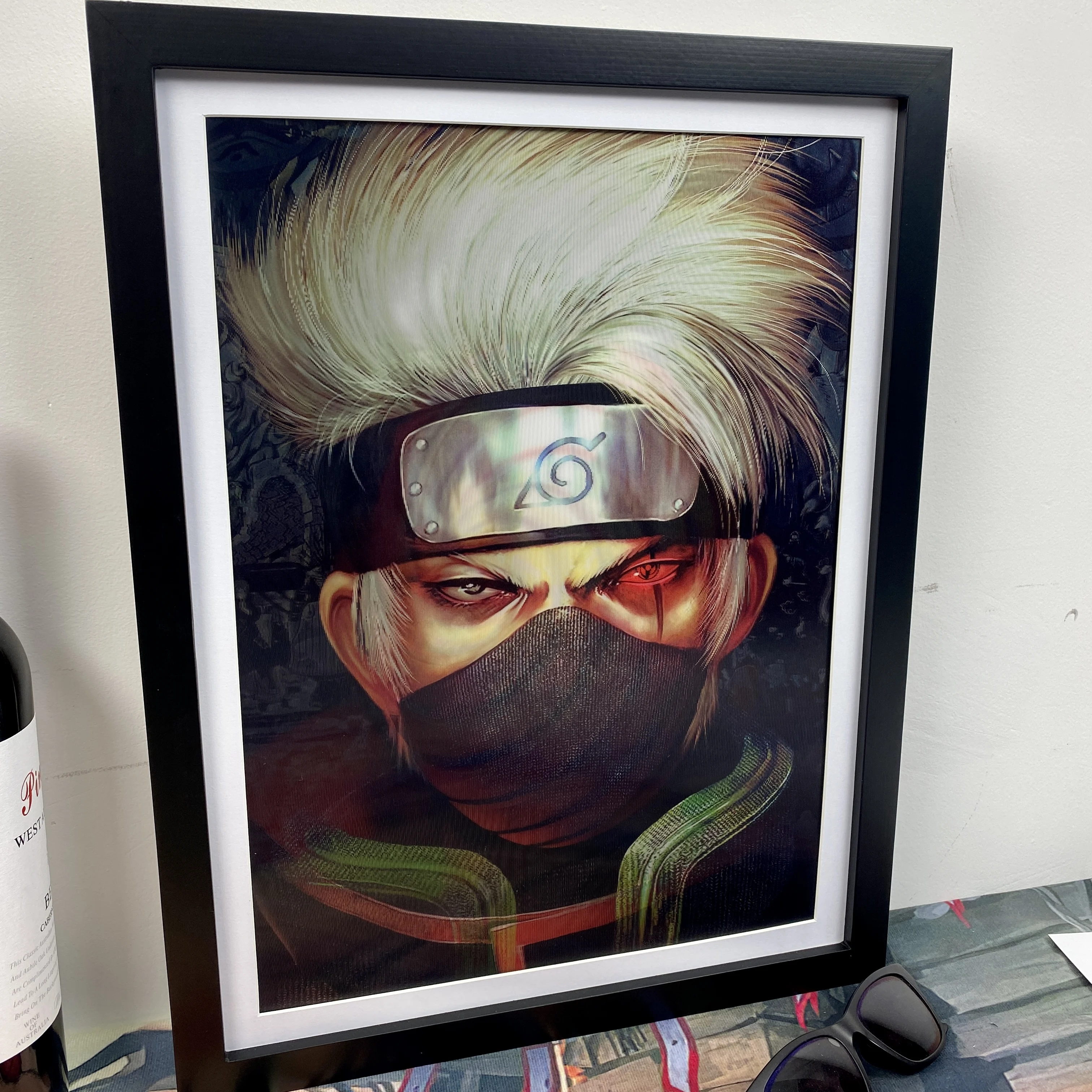 Наруто Учиха Обито Какаси 3D невооруженным глазом градиентное украшение висящее