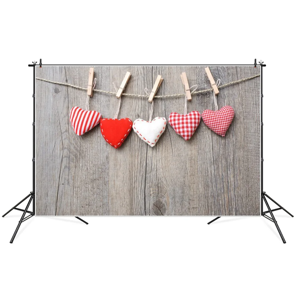 

Love Heart Line Wooden Boards Baby Children Photography Backgrounds Photozone Photocall Photographic Backdrops For Photo Studio