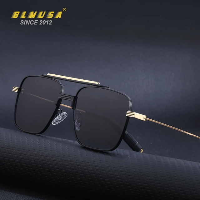 BLMUSA New Luxury Square Sunglasses Women  ALKAMX Brand Designer Sunglasses Men Fashion Car Driving Sun Glasses For Men UV400 1