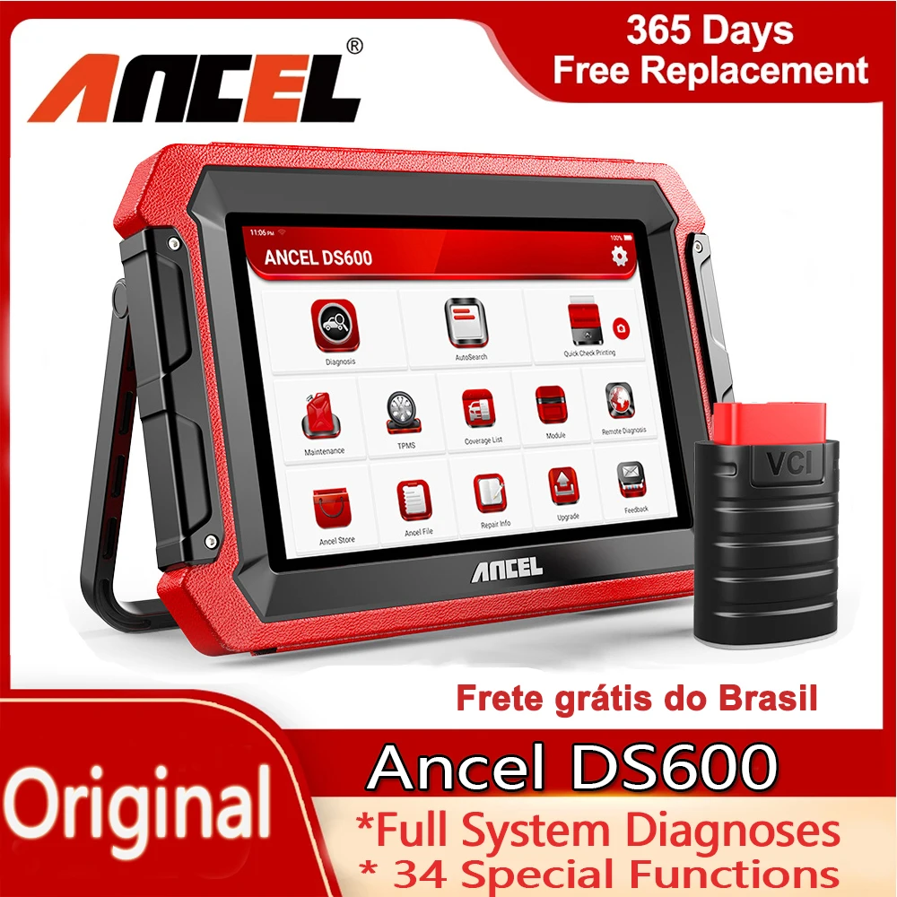 

Ancel DS600 OBD2 Scanner All System ECU Coding DPF TPMS IMMO AF Adjustment OBD2 Bi-directional Control Car Diagnostic Tool