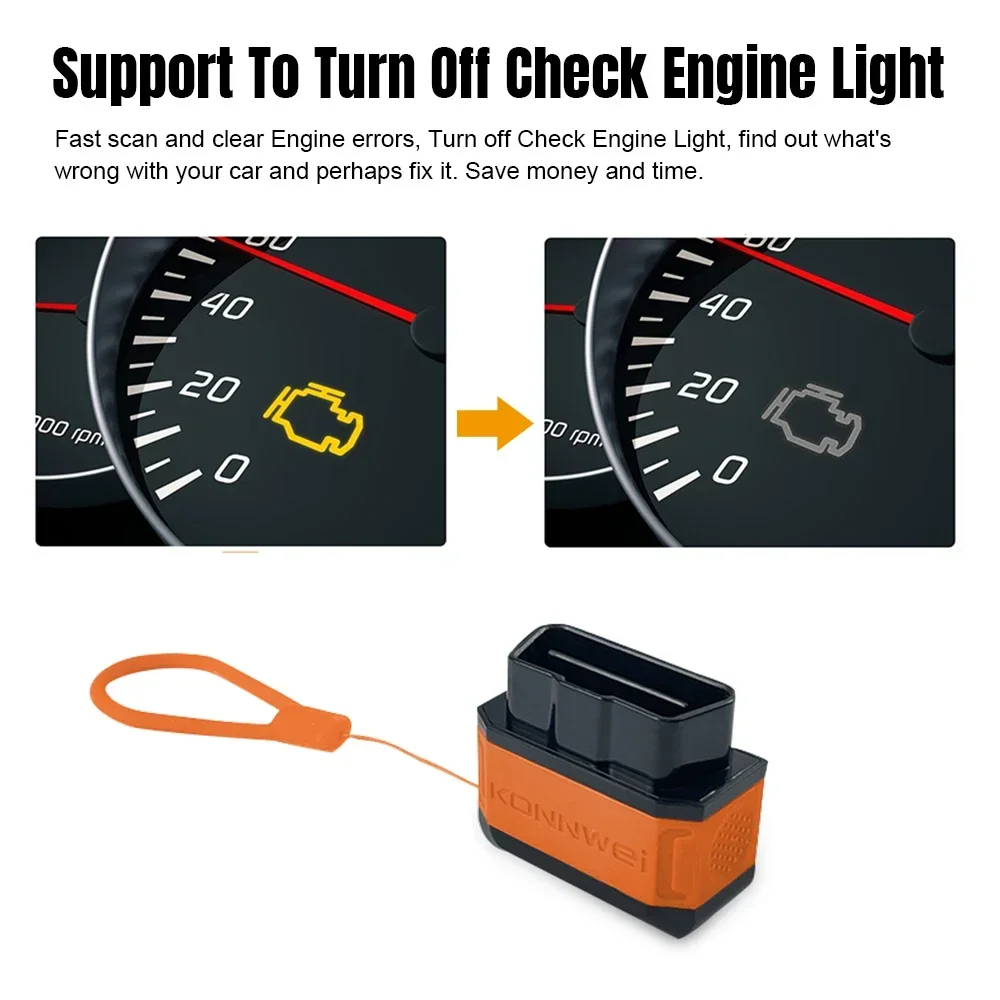 KONNWEI KW906 ELM327 V1.5 Bluetooth 5.0 для IOS Android V1 5 OBD2 сканер авто диагностические инструменты