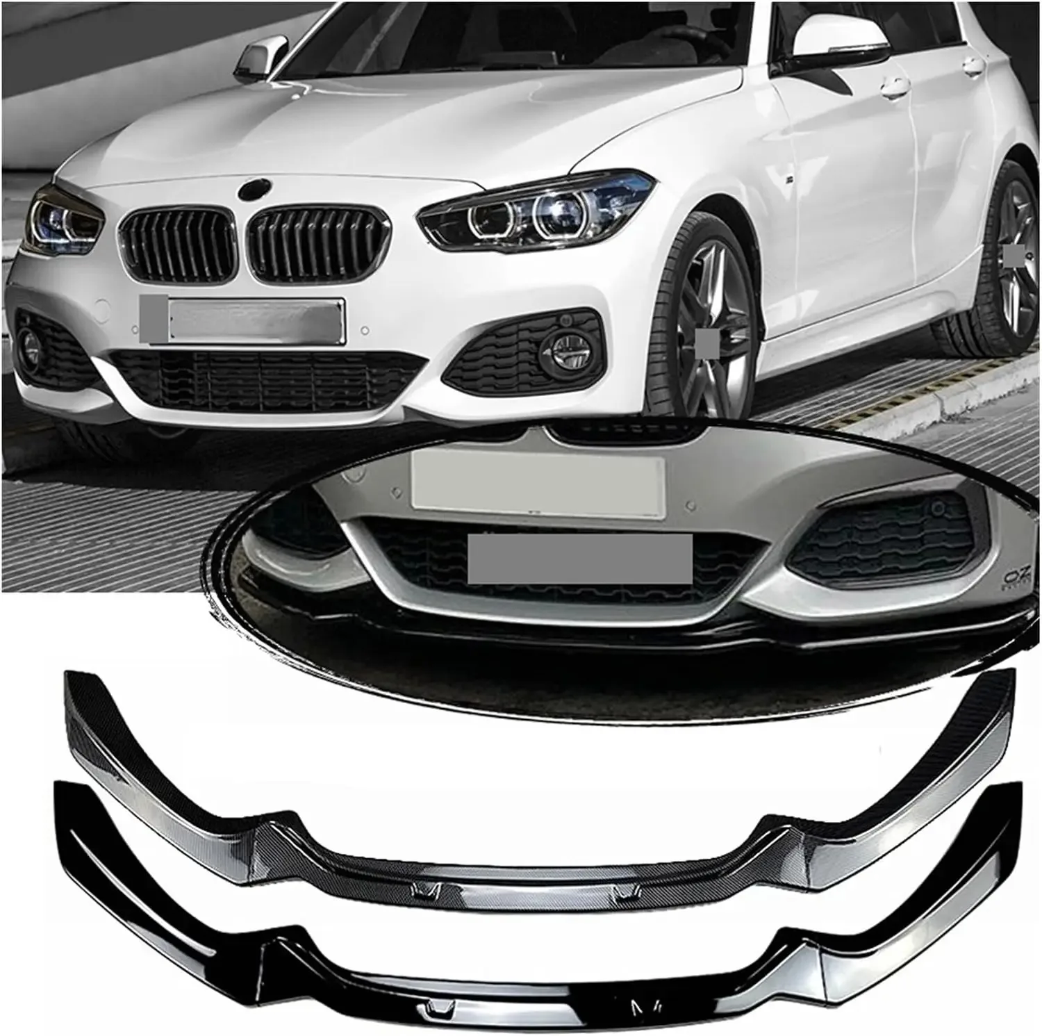 Передний бампер спойлер комплект кузова диффузор разветвитель для BMW 1 серии F20 F21