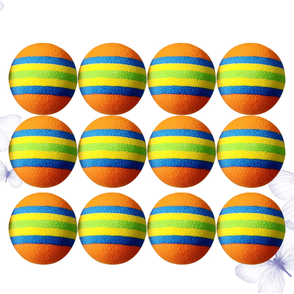 

12Pcs Practice Balls, Colorful Balls Training Playing Balls EVA for Baseball Batting Training- 01