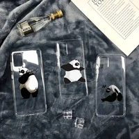 ranma panda animal cute phone case transparent soft for iphone 12 11 13 7 8 6 s plus x xs xr pro max mini
