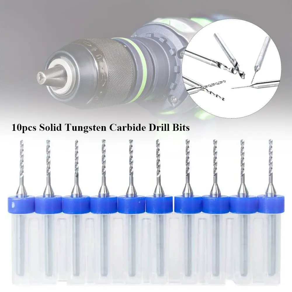 

New CNC Carbide 0.15-0.45mm Metalworking Bit Drill Bits Solid Tungsten Carbide Milling Cutter Tools Twist Drill Bit