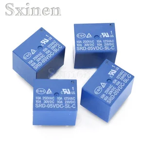 5PCS Power Relay 5 Feet/4 Feet SRD-05VDC-SL-C SRD-06VDC-SL-C SRD-09VDC-SL-C SRD-12VDC-SL-C SRD-24VDC-SL-C SRD-05VDC-SL-A