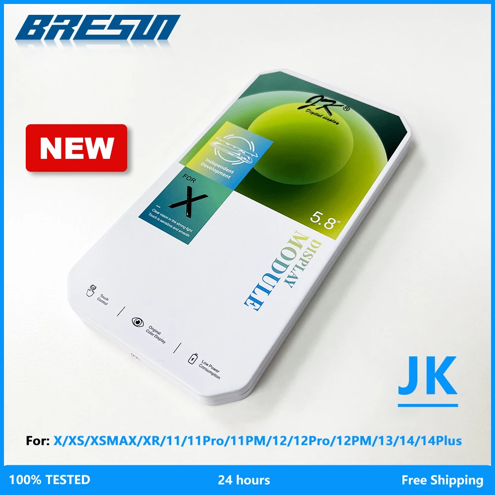 

ЖК-дисплей JK с сенсорным экраном дигитайзер в сборе без битых пикселей запасные части Incell экран для iPhone X 11 12 13 14 Pro Max