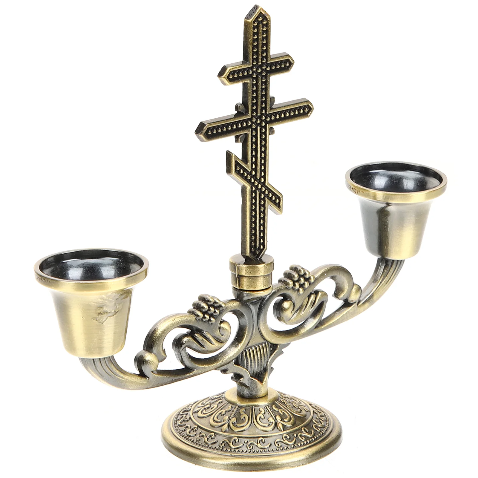 

Desktop Candlestick Candlestick Conical Simple Candlestick Tabletop Candlestick Alloy Table Candlestick Candles Holder