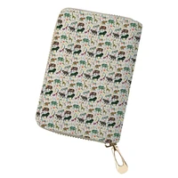 patchwork tropical safari print wallet women casual 2022 luxury lovely zipper travel purse card holder storage bags for teen gir