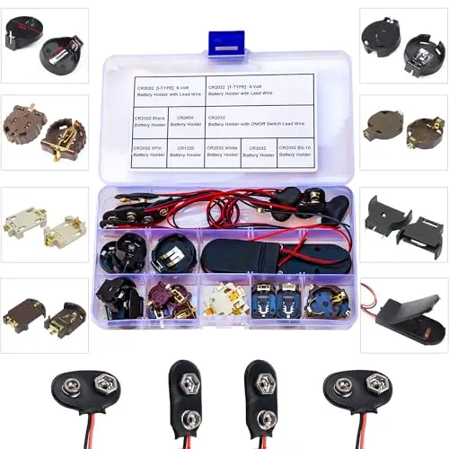 Держатели для батарей в ассортименте держатель кнопочных CR2032 CR2450 CR1220 с