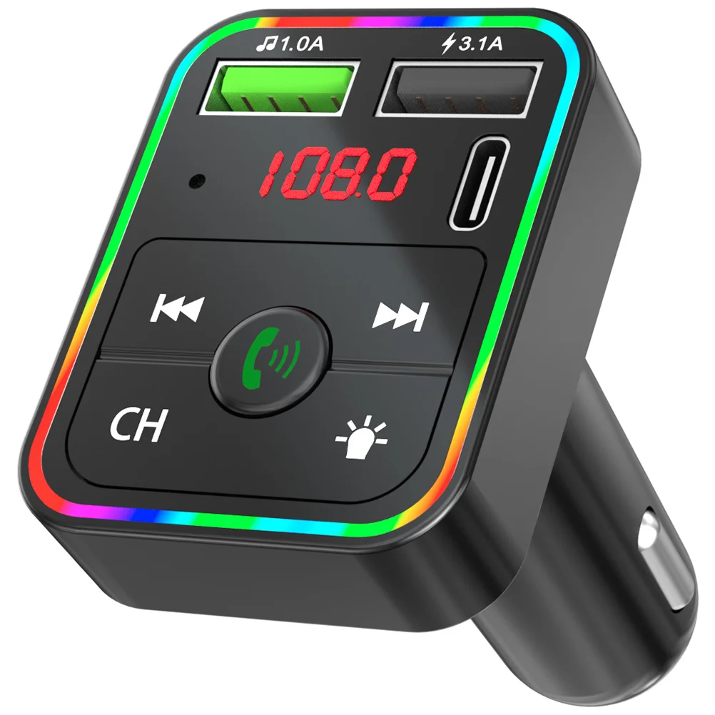 

Car Wireless Adapter Audio Stereo Transmitter Lighter Foraccessories Hands Free Kitplug