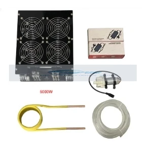 Inductieverwarmingsmachine 5000W Inductieverwarmer Hoogfrequente Inductieverwarmingspфр умный + катушка помпон