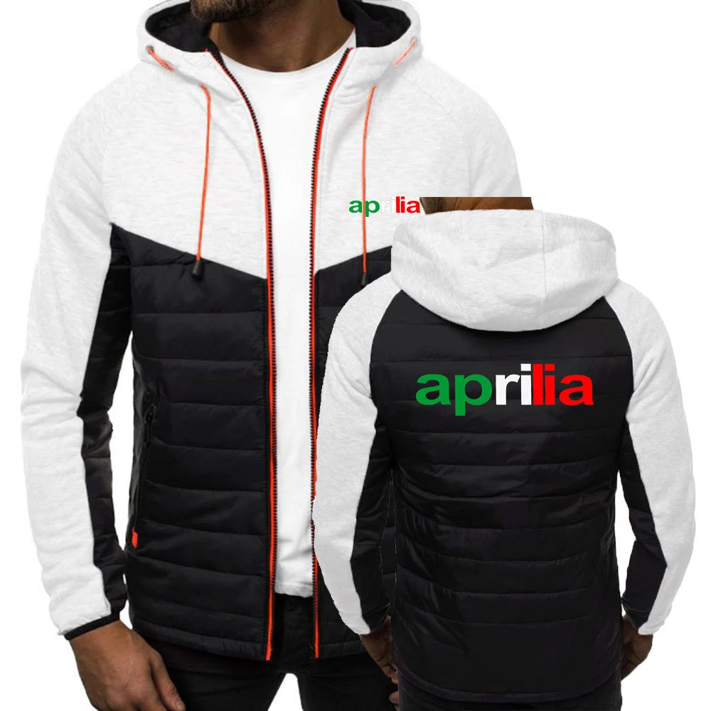 

Motorcycle Aprilia 2022 New Printing Zipper Hooded Hoodies Classic Fashion Print Coat Male Casual 7 Color Jackets Sport Coats