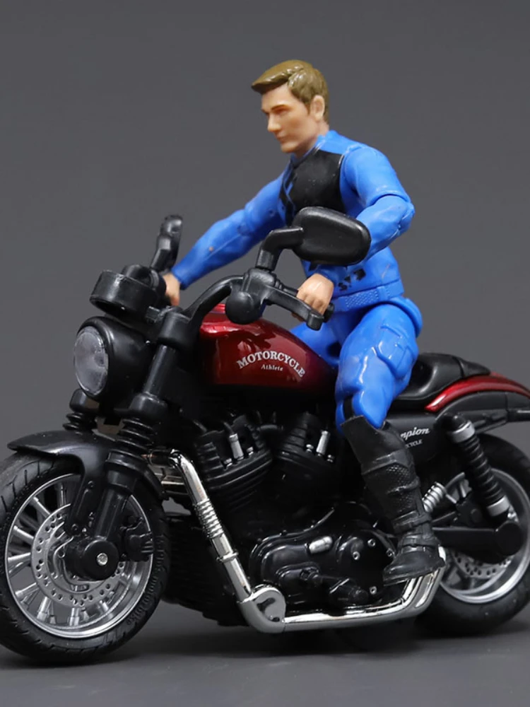 

Модель водителя Железный мотоцикл для езды на мотоцикле модель автомобиля из сплава со звуковым эффектом и подсветкой Гоночная машина 3 года детская игрушка