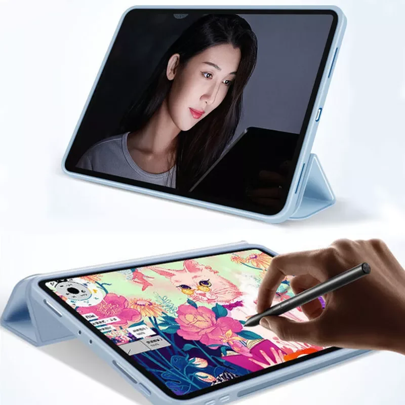 

Original Mi Pad 5 Case with Auto Wake Up / Sleep Silicone Cover Funda For Xiaomi Mi Pad 5 Pro Case Support Charging