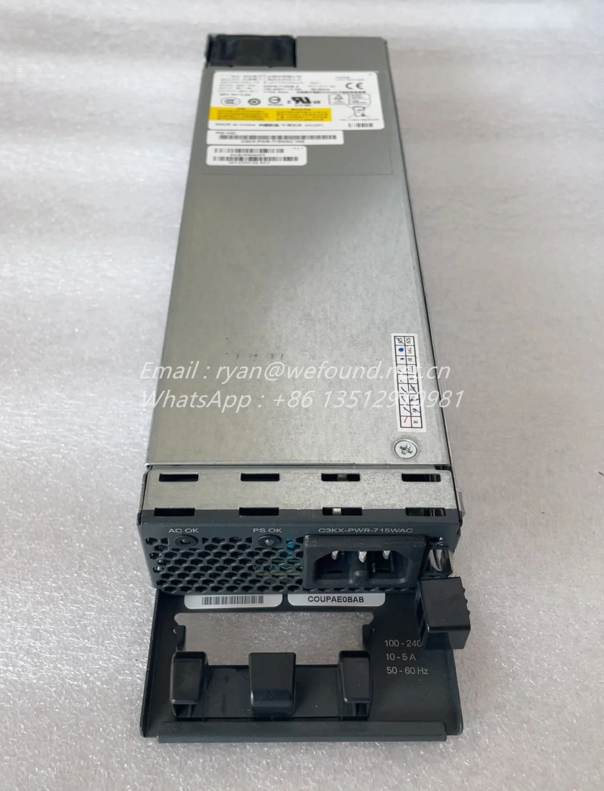C3KX-PWR-715WAC для коммутаторов Cisco избыточные блоки питания