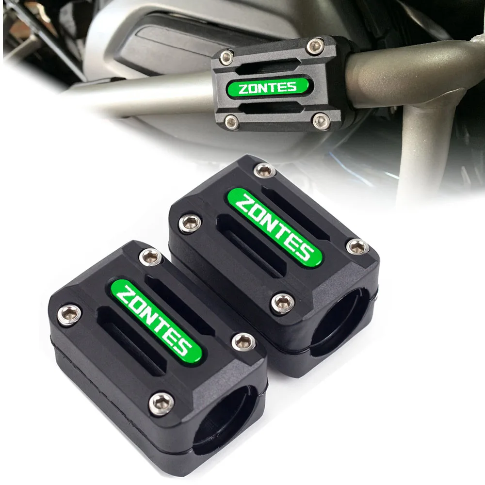 

For Zontes 310V/X/T/R Zt250 22/25/28mm Motorcycle Engine Crash Bar Protection Bumper Decorative Guard Block