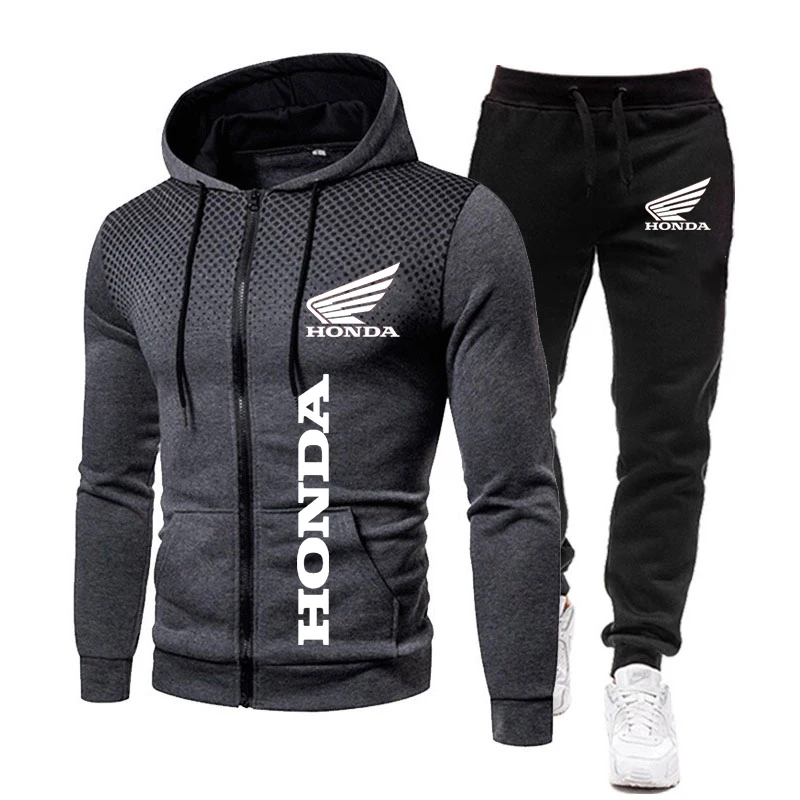 Hooded New Fashion Print Honda Men's Logo 2023 Autumn/Winter Hoodie Ritsling Bulu and Men's Sweatshirt