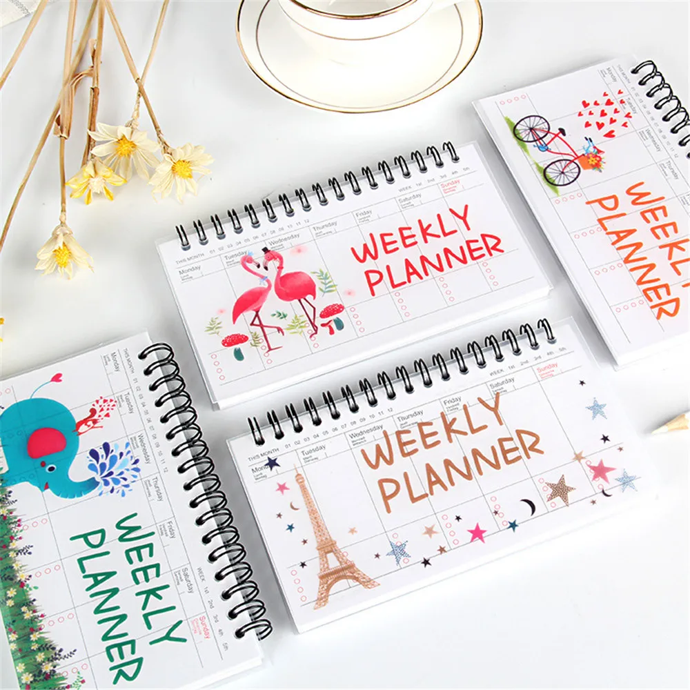 

Kawaii Notebook Portable 2022 Agenda Diary Journal Weekly Monthly Planner Student Organizer Schedule School Stationary